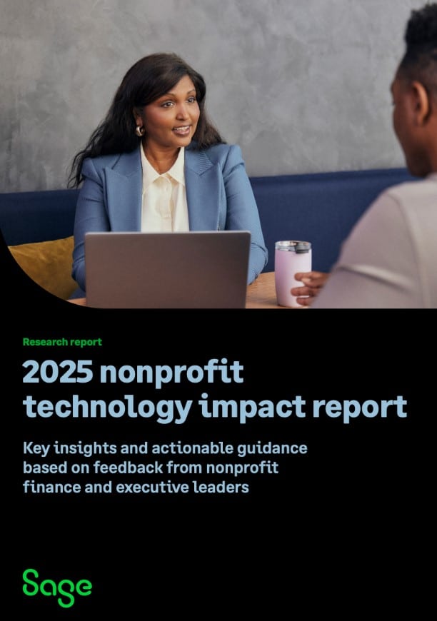 2025 Nonprofit Technology Impact Report Reveals Urgent Priorities: Financial Sustainability and AI Adoption 1 2025 non profit report cover